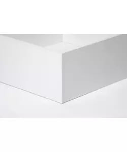 Letto piazza e mezza contenitore "hi box" bianco 120x190 cm